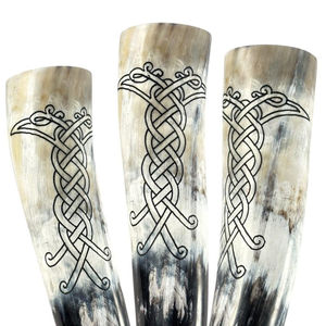 Corne à boire viking en argent poli de qualité supérieure, personnalisée, naturelle, artisanale et écologique pour les mariages, la maison, les restaurants et les hôtels - Product Image 4