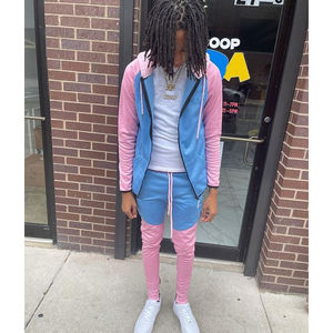 Sudadera reflectante de algodón de 2 piezas de alta calidad para hombre, sudadera para correr con logotipo personalizado de talla grande, sudadera apilada Lisa para invierno - Product Image 2