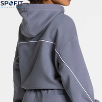 Nouveauté : Survêtements brodés pour femmes grandes tailles, vêtements de sport d'hiver, 100% coton molletonné, meilleur prix, haute qualité