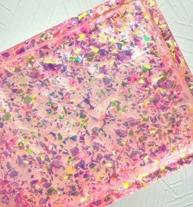 ถาดเรซิ่นตกแต่งหลากสี ของตกแต่งบ้าน ถาดเรซิ่นทรงสี่เหลี่ยมคุณภาพสูง - Product Image 4