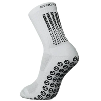 Chaussettes de sport Grip pour hommes et femmes avec éponge et logo personnalisé Chaussettes de football en silicone imprimées