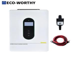 อินเวอร์เตอร์ไฮบริดพลังงานแสงอาทิตย์ ECOWORTHY 12KW 48V รุ่นใหม่ขายดี 120V/220V ระบบแยกเฟส พร้อมเครื่องชาร์จ 200A มีสินค้าพร้อมขาย - Product Image 2
