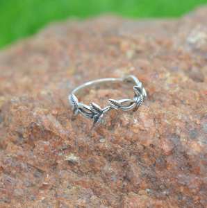 แหวนเงินแท้ 925 ลายใบไม้ ของขวัญสำหรับเธอ - Product Image 2