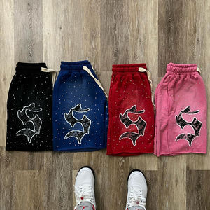 Unisex Vintage Wash Heavyweight Sunfaded <b>Sweat</b> <b>Shorts</b> New Design Streetwear 100% Cotton Custom Logo Printing Thick Corduroy for - Product Image 5