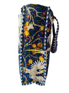 Bolso Tote de Hombro Hecho a Mano para Mujer, Bolso de Viaje Acolchado con Estampado Hecho a Mano, Material 100% Algodón - Product Image 2