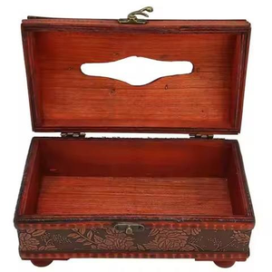 Caja de Pañuelos de Madera con Acabado Natural, la Más Vendida, para Uso en Restaurantes y Hoteles, Caja de Servilletas para Uso de Limpieza - Product Image 3