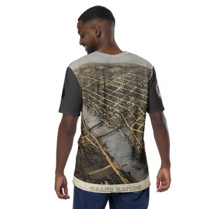 T6X Grand Rapids 1800 t-shirt con stampa grafica animata 260 grammi di tessuto peso serigrafia metodo - Product Image 3