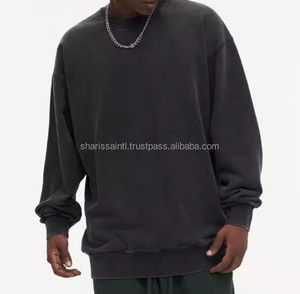 Nuevas Sudaderas 100% Algodón para Hombre y Mujer, Sudaderas Personalizadas Unisex Lisas de Otoño, Sudaderas de Manga Larga, Sudaderas Gruesas con Lavado Ácido - Product Image 4