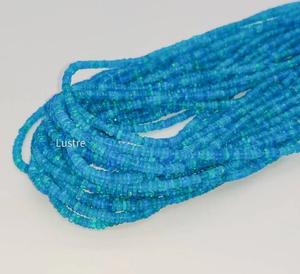 AAA+ <b>16</b> Inch Blue Fire Ethiopian Opal Beads 100% Natural Smooth Opal Crystal Blue Opal Beads for <b>Birthday</b> Gift - Product Image 1