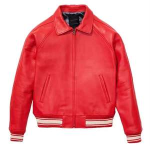 Veste en cuir pour hommes de qualité supérieure pour l'automne et l'hiver Veste en cuir véritable fabriquée au Pakistan - Product Image 1