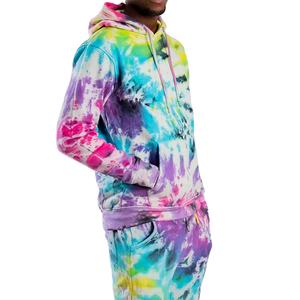 Latest Customized Design <b>Men</b> Slim Fitness <b>Tie</b> Dye Tracksuits Top Quality Unisex Wear <b>Tie</b> Dye Tracksuits Set Sweatpants Jogging - Product Image 1