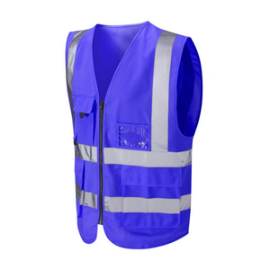Durable Polyester Hi-Vis Casual Autumn <b>Vest</b> with <b>Reflective</b> Stripes Breathable & Waterproof for Reliable Night Visibility - Product Image 2