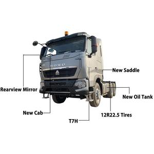 Nouveau camion Howo T7H 400 Euro 5, tête tracteur 6x4, carburant diesel, transmission automatique, conduite à gauche, roues motrices 4x2, caméra arrière, direction à gauche - Product Image 4