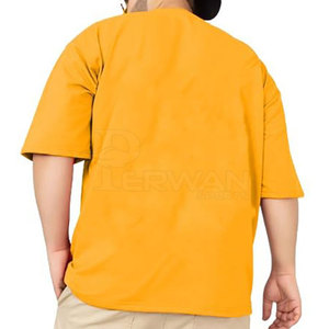 เสื้อยืดผ้าฝ้ายโอเวอร์ไซส์ผู้ชายทรงหลวมแขนสั้นผ้าฝ้าย100% - Product Image 2
