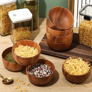 Bol de service en bois d'acacia Tondo de 5 pouces - Product Image 4