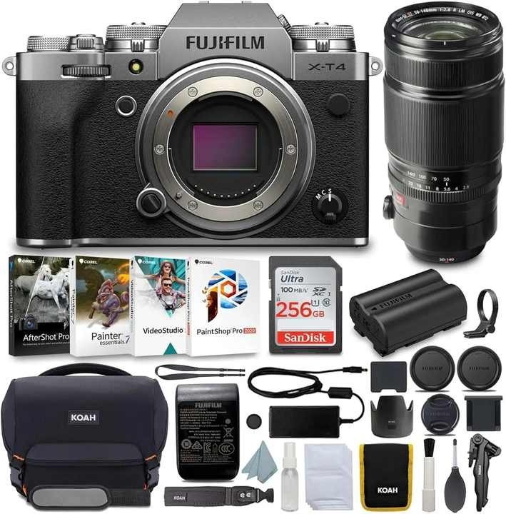Новая X-T4 зеркальная цифровая камера Fuji с объективом 18-55 мм