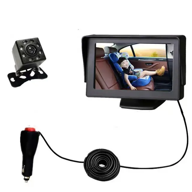 150 degree adjustable Clear Easy to install wireless baby camera for universal car