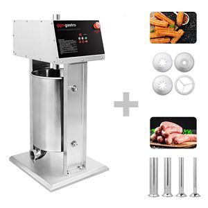 Máquina Eléctrica para Rellenar Salchichas y Hacer Churros - 30L - 180W - Acero Inoxidable - incl. 4 boquillas para rellenar salchichas y 3 boquillas para churros - Product Image 1