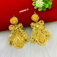 Nouveau design – Ensemble collier et pendentif chaîne fleur plaqué or pour femme – Bijoux fantaisie en laiton