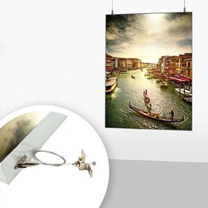 LED Ultra-Thin Aluminum <b>Light</b> <b>Box</b> A4 Rectangle Tempered Glass Indoor <b>Advertising</b> Display - Product Image 1