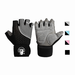 Guantes de Cuero Unisex para Levantamiento de Pesas, con Cierre de Cordones y Diseño Envolvente, para Gimnasio, Fitness y Fisicoculturismo - Product Image 1