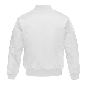 Chaqueta bomber de color sólido para hombre, a prueba de viento, cálida para invierno, a prueba de viento, de manga larga, cómoda chaqueta bomber para hombre - Product Image 2