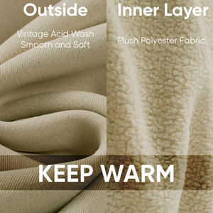 Sudadera de algodón con cremallera con capucha de alta calidad con cuello levantado chándal Vintage polar camisa Polo Joggers sudaderas con capucha para hombres - Product Image 6