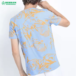 Camiseta de Hombre 100% Algodón Personalizada de Fabricante Pakistaní, Mitad Negra, Mitad Blanca, Diseño Bicolor, Ecológica, Transpirable, Corte Holgado - Product Image 4