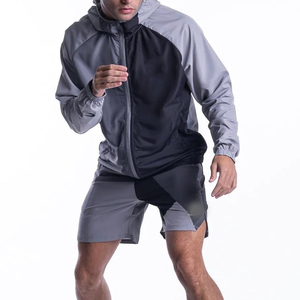 Chándal cortavientos, ropa de calle, conjunto cortavientos, conjunto de pantalones cortos de poliéster con cremallera, conjunto corto cortavientos de gran tamaño 2026 - Product Image 5