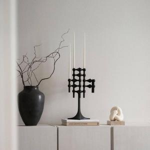 Best Quality Antique Design Small Table Top Metal Candle Holder Customized Shape & Size with Black Powder Coated Finished - Product Image 4