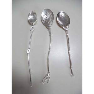 Ensemble de couverts réutilisables de table de mariage de conception étonnante de brindille polie argentée cuillère et fourchette ensembles de couverts de vaisselle d'acier inoxydable - Product Image 5