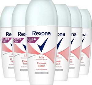 Le déodorant roll-on Rexona Flower Fresh offre un parfum frais, légèrement floral et discret, 6 x 50 ml - Product Image 1