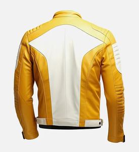 แจ็กเก็ตหนังมีฮู้ดสำหรับผู้ชายแจ็กเก็ตหนังแฟชั่นทำตามสั่ง - Product Image 2