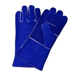 Vente en gros Gants de travail Gants de travail en cuir blanc fendu bon marché OEM Gants de travail de soudage - Product Image 3