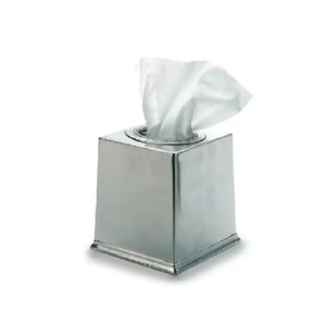 Exportador de cantidades a granel que vende la más alta calidad Hecho a mano Ecológico Metal Diseño moderno Soporte de caja de pañuelos de color dorado - Product Image 6