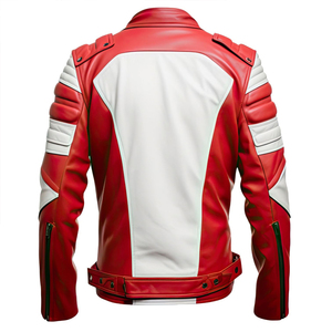 Veste en cuir véritable de luxe pour homme, faite à la main, à col montant, coupe-vent, respirante, de qualité supérieure, veste d'hiver en cuir. - Product Image 2