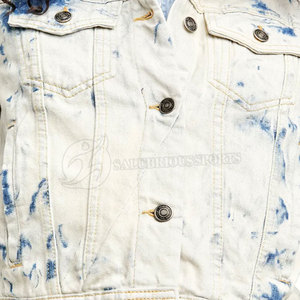 Fashion Wear High Quality Light <b>Blue</b> Washed Denim Coat Custom Women Jacket / <b>Canvas</b> Jacket - Product Image 4