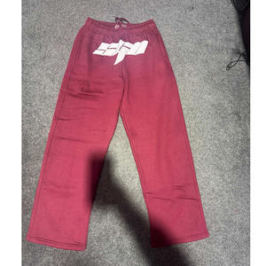 Pantalones Deportivos de Felpa de Algodón Grueso para Hombre, Conjunto Deportivo con Estampado Puff, Corte Personalizado, Ajuste Holgado y Recto, Conjunto Informal de Invierno - Product Image 5