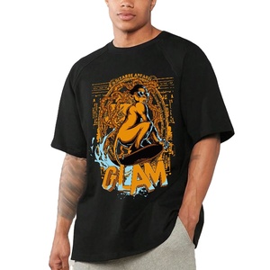 T-shirts imprimés hip-hop pour hommes, coupe slim, col rond, respirants, impression par transfert thermique, 100% coton, style streetwear, printemps, vente chaude - Product Image 1