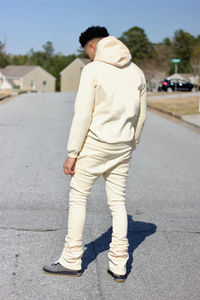 Survêtement d'hiver personnalisé, coupe ajustée, pantalon de survêtement et sweat-shirt, ensemble de survêtement pour homme, 100% coton, séchage rapide - Product Image 3