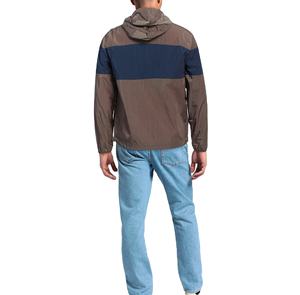 Chaqueta Cortavientos Casual de Verano 2026 para Hombre con Capucha y Cremallera, Diseño de Retazos a Color, Tejido Estampado - Product Image 2