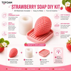 Kit de fabrication de savon à la <span class=keywords><strong>fraise</strong></span> pour enfants, fournitures pour la création de savons artisanaux, arts et artisanat, bricolage - Product Image 3