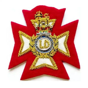 Insignia de bordado de alambre de lingotes Último diseño Venta caliente Insignias bordadas hechas a mano - Product Image 4