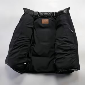 Chaqueta de Cuero Cálida y Cómoda para Hombre 2025, Abrigo de Invierno Personalizado de Alta Calidad con Cuello Alto, Venta al por Mayor - Product Image 6