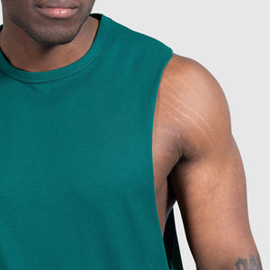Haut de sport sans manches pour hommes, débardeur doux, 100% Polyester, séchage rapide, vêtements de sport, été - Product Image 4
