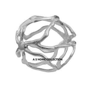 Nouvellement conception aluminium métal marbre Base feuille forme noir Nickel fini Sculpture dernière conception intérieure décorative - Product Image 6