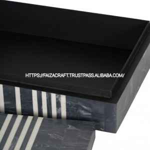 Caja de almacenamiento decorativa con incrustaciones de resina elegante, joyero de recuerdo multiusos a precio razonable - Product Image 3