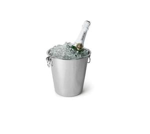 Classic design best look stainless steel wine chiller <b>ice</b> <b>bucket</b> with handles metal wine cooler <b>bucket</b> with stand made in India - Product Image 4