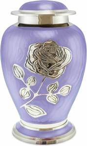 Modern Handmade Metal Cremation Urn for Adult Human Ashes, Round Funeral Urn with Custom Capacity - Product Image 5