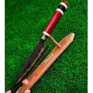 Couteaux américains personnalisés faits à la main lame de couteau de chef en acier inoxydable avec manche en plastique PP gaine en cuir fin écologique Chef Life - Product Image 2